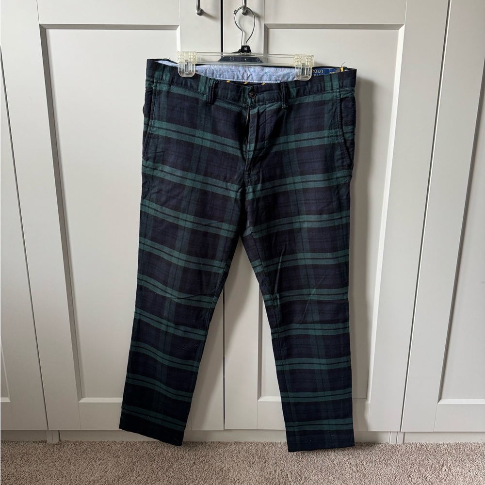 Men's Green Plaid Pants